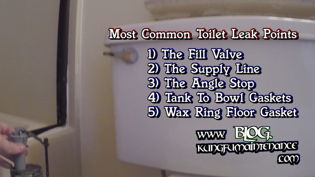 Five Most Common Toilet Leak Points